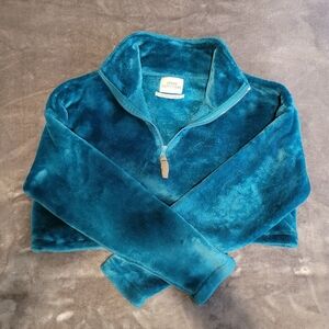 Urban Outfitters Teal Fleece Pullover